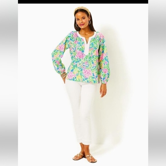 Lilly Pulitzer Camryn Tunic Multi Grove Garden
Boho Top - Picture 7 of 16